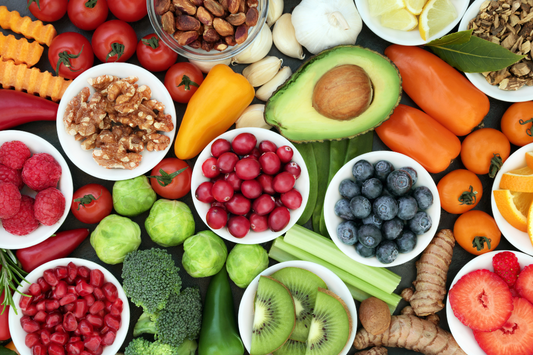 Viel Obst und Gemüse