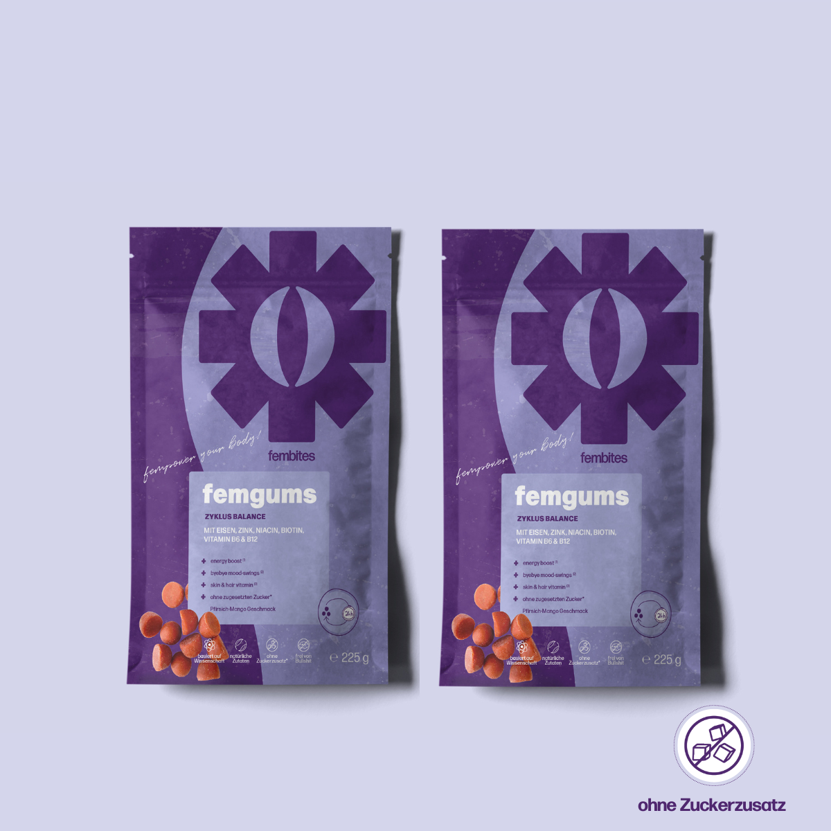 2 Monate femgums ZYKLUS BALANCE® - mit 13 wichtigen Vitaminen & Mineralstoffen