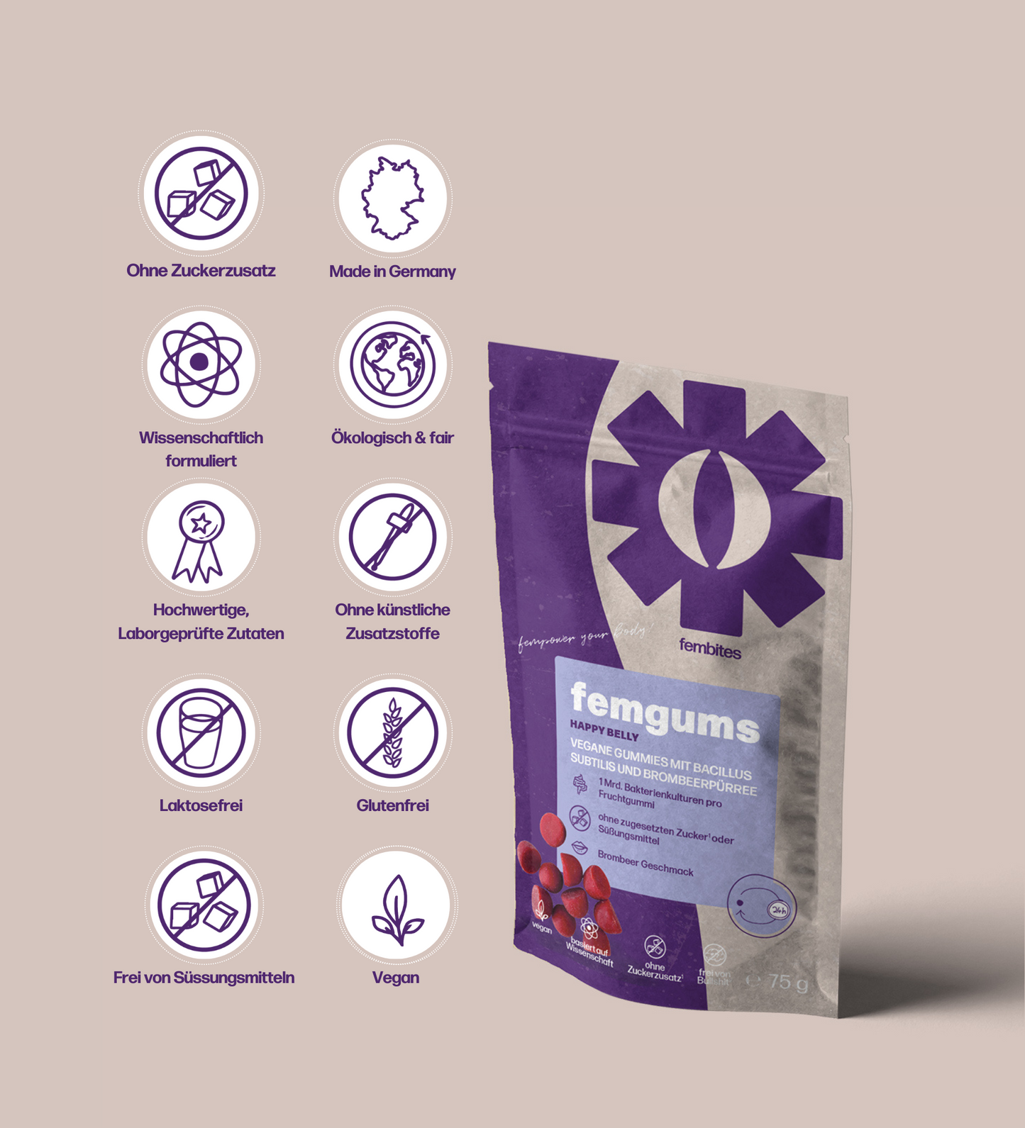 2 Monate femgums® HAPPY BELLY