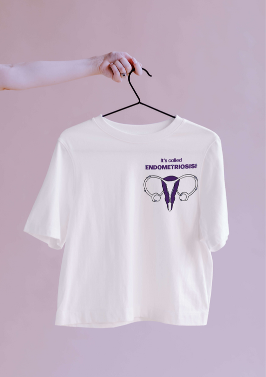 bedrucktes Tshirt mit Endometriose Aufdruck