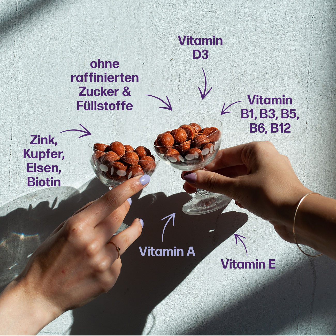 femgums PMS Gummibärchen zur Verringerung der Müdigkeit und Ermüdung durch Vitamin B12, Niacin und Panthothensäure