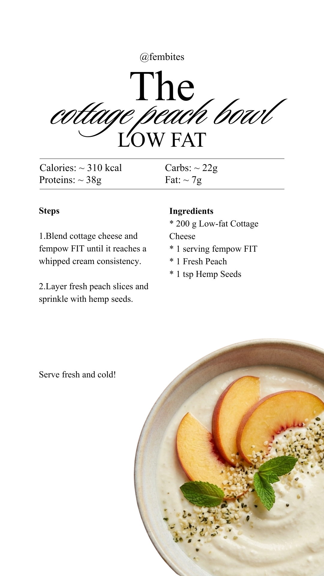 Cottage Peach Bowl
