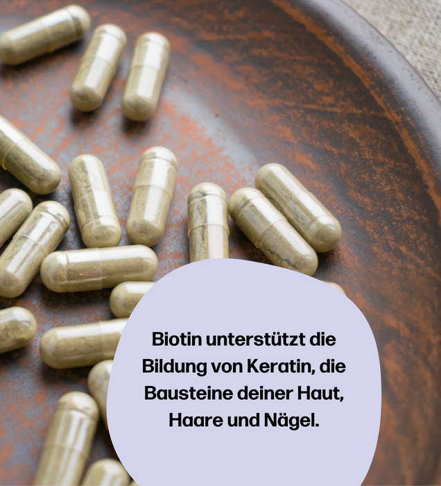 fembites femcaps CLEANSE Nahrungsergänzung bei hormonellem Haarausfall und Akne mit Biotin für Haut, Haare und Nägel