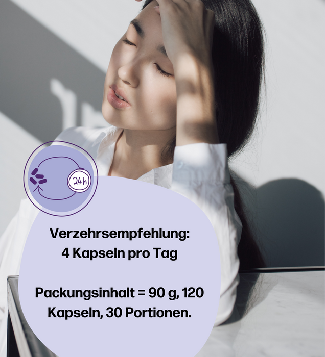 fembites femcaps CLEANSE Nahrungsergänzung bei hormonellem Haarausfall und Akne mit Frauenmantelextrakt, Vitaminen, Zink und Cholin