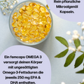 fembites für Frauen femcaps OMEGA 3 ALGENÖL Omega-3-Fettsäuren vegan