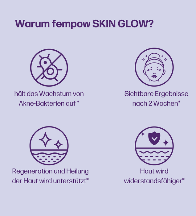 fembites fempow SKIN GLOW Nahrungsergänzungsmittel gegen Akne