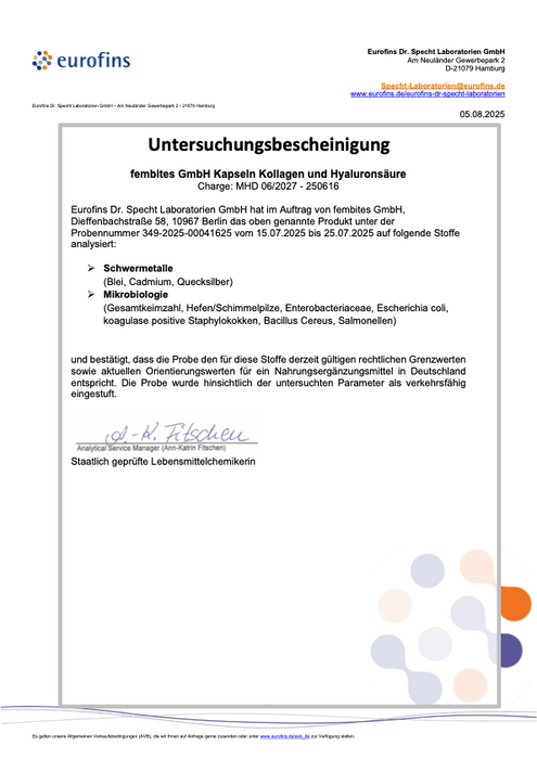 fempow® KOLLAGEN (Neverdone Test)