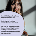 fembites Set Vitamin B6 Hormonbalance, Biotin Haare Haut, Zink Knochen Nägel Fruchtbarkeit