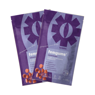 fembites femgums ZYKLUS BALANCE Nahrungsergänzung Fruchtgummis für hormonelle Balance mit Eisen, Zink, Niacin, Biotin, Vitamin B6 und B12 zwei Monate