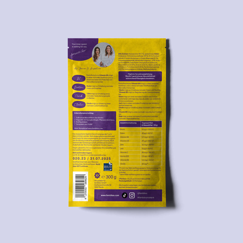 fembites PERIMENOPAUSE SET fempow CLEANSE für Frauen vegan Hormonbalance 